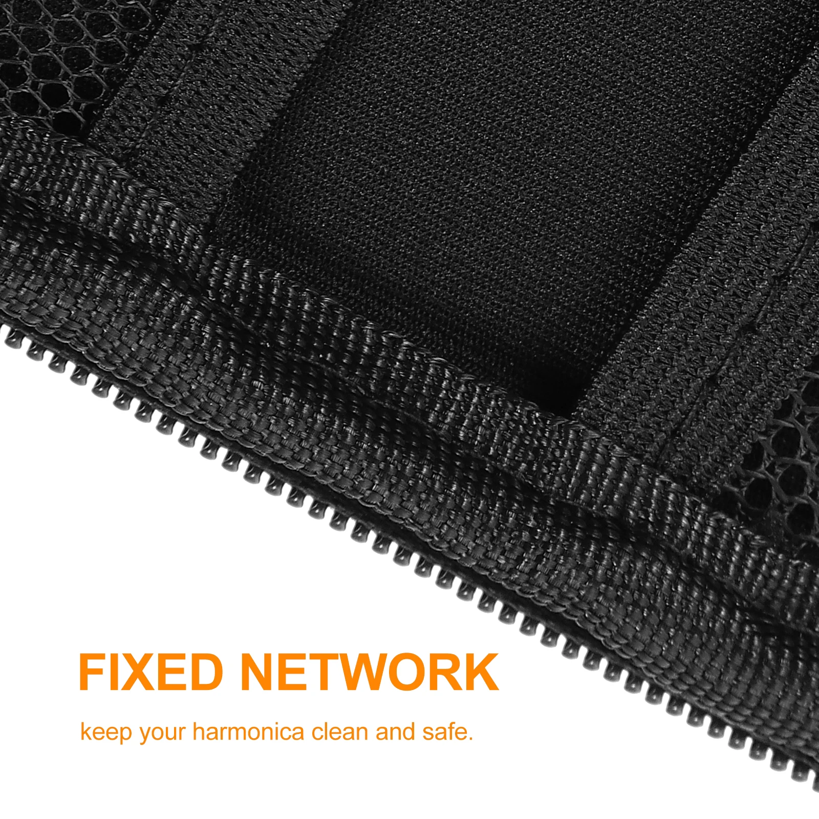 

Shockproof Compact Harmonica Case Portable Travel Zippered Oxford Fabric Bag Scratch Resistant Protector Harmonica Case