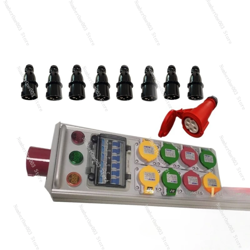 Portable 8-way Breakout Box Fuge Stage Lighting Audio Power Supply Controller LED Large Screen Celebration Wedding Power Strip