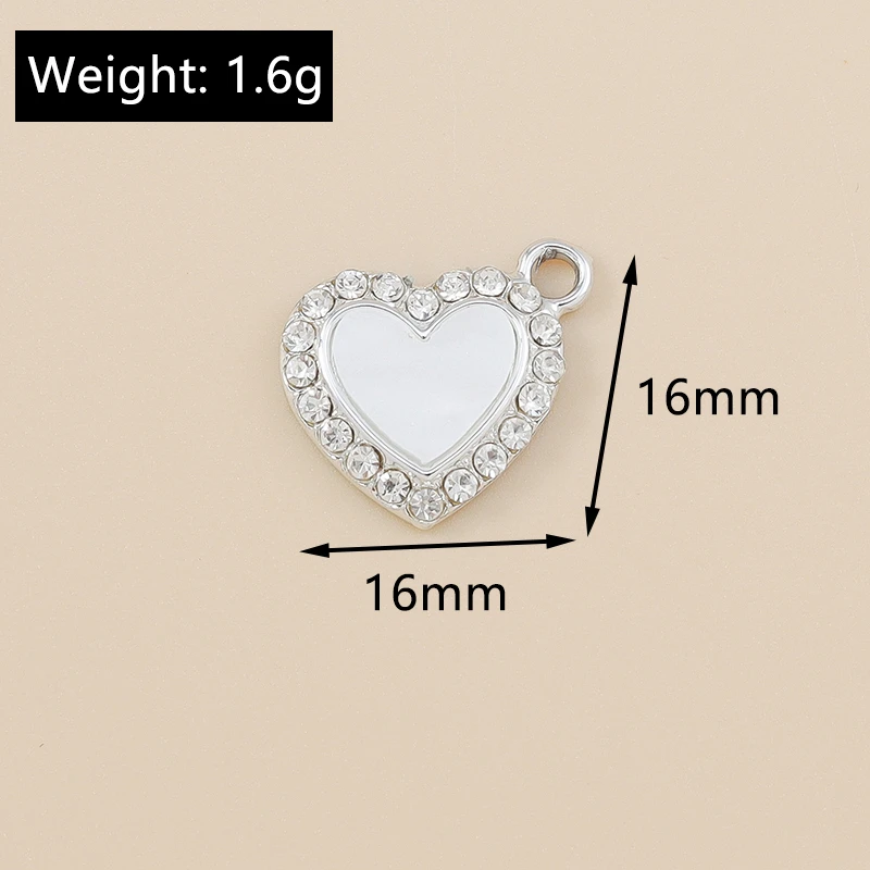 20 Stück elegante Kristall-Herzanhänger für Ohrringe, Halsketten, Armbänder, DIY-Bastelarbeiten, Schmuckherstellungszubehör – Detail 11
