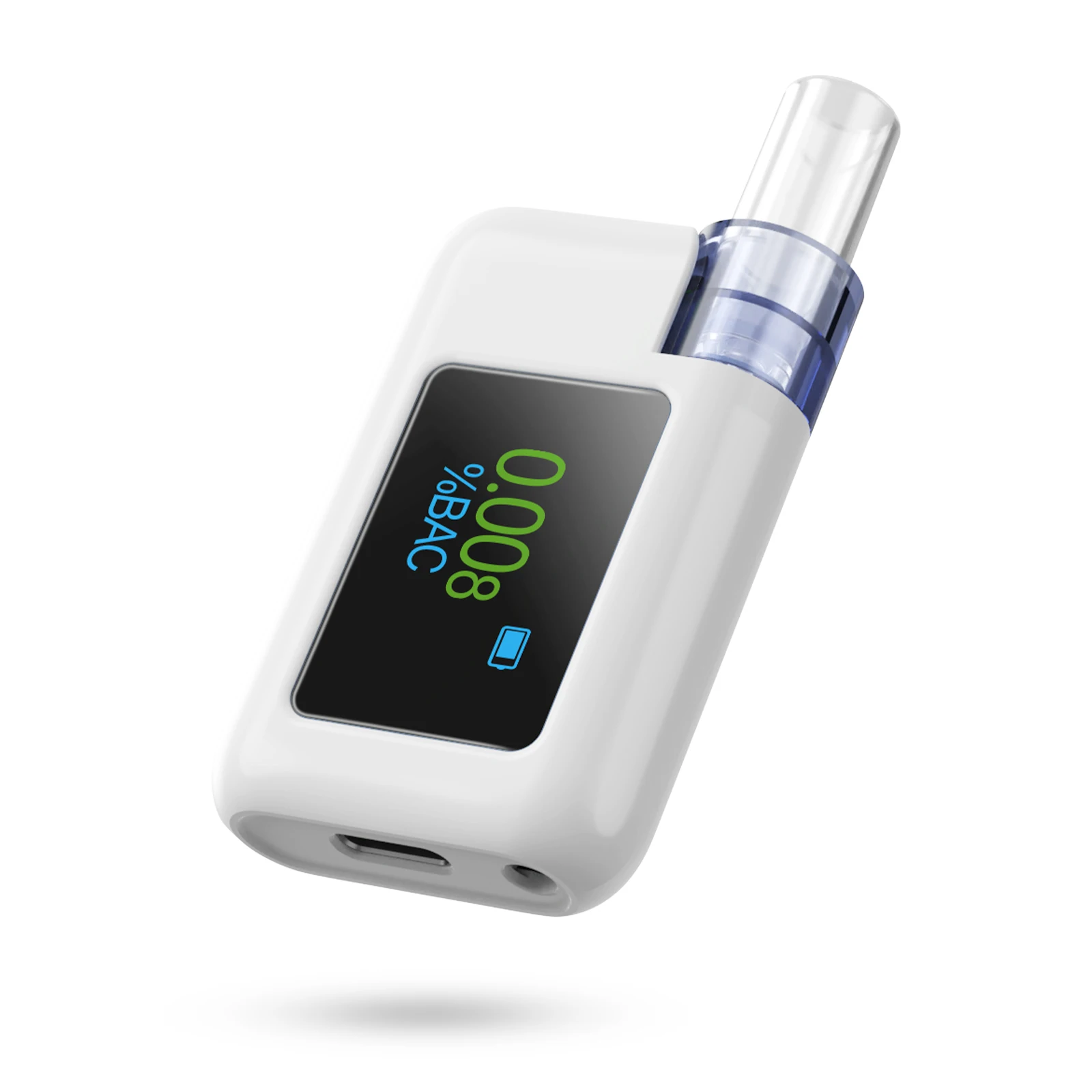 Professional Digital Breathalyzer High Accuracy Alcohol Tester Portable Breath Alcohol Detector with LCD Screen 8 Mouthpieces