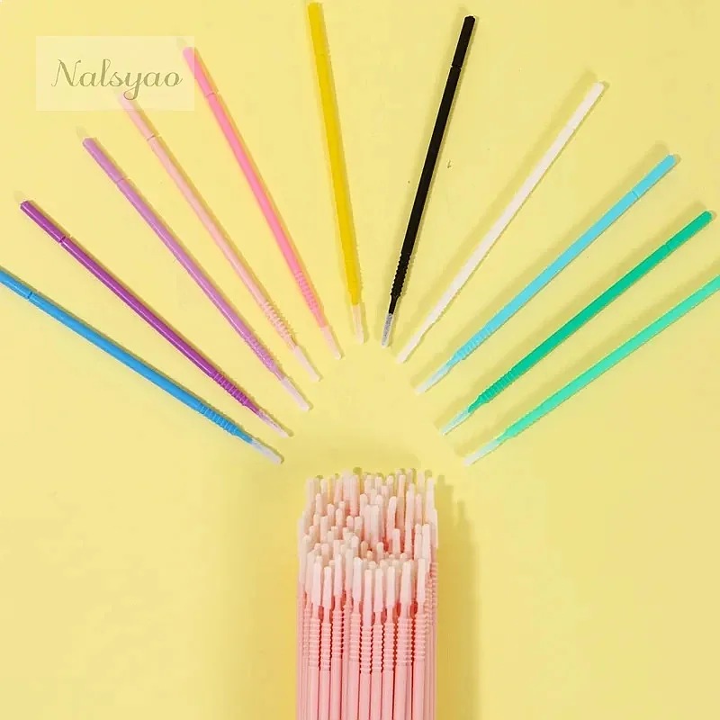 Micro Swab Eyelash Brushes Eyelash Microbrushes Lash Extension Accessories Supplies Tools Removing Applicators