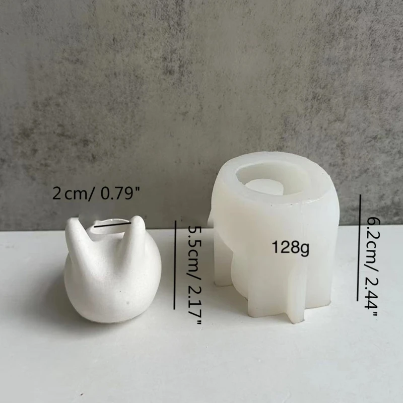 Epoxy Resin Casting Mould for Rabbit Shaped Candleholders Making