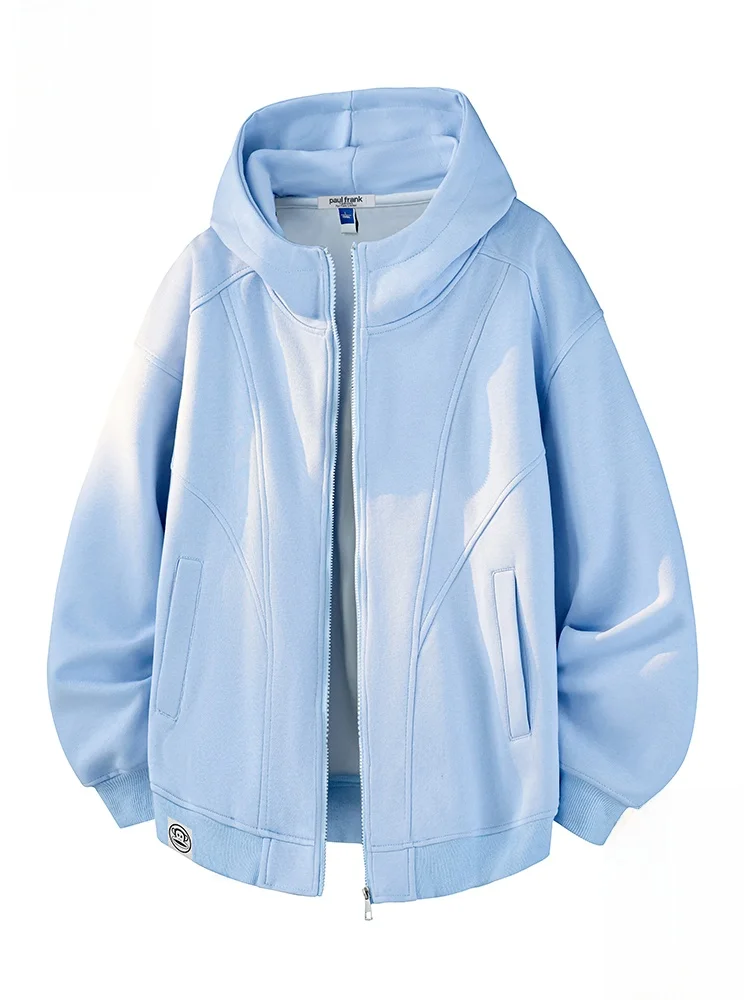 

PaulFrank Leisure Monkey Hoodie Jaet Men's New Autumn Faion Sportswear Comfortable Long Sve Zipper ket Polyester Fiber