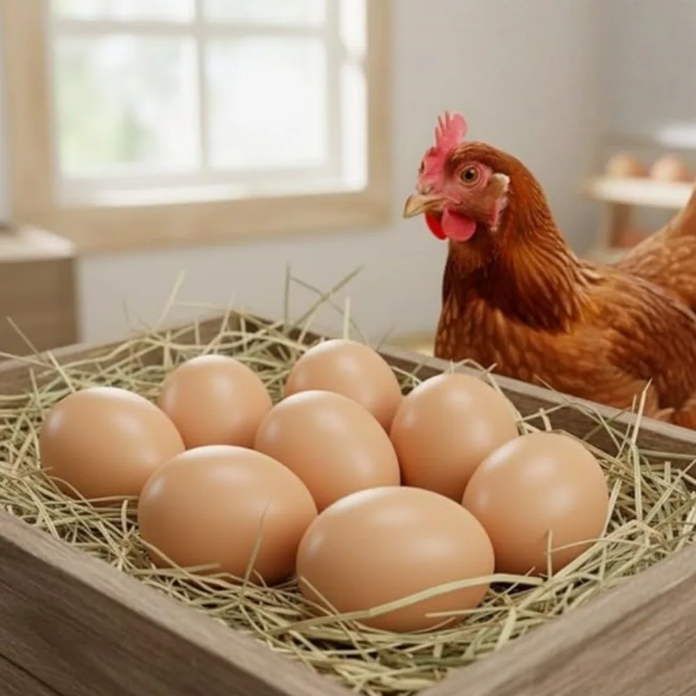 Lot de 5 œufs de poule artificiels portables en plastique pour l'incubation des volailles, fournitures d'éclosion, aides pédagogiques colorées à dessiner et à gratter