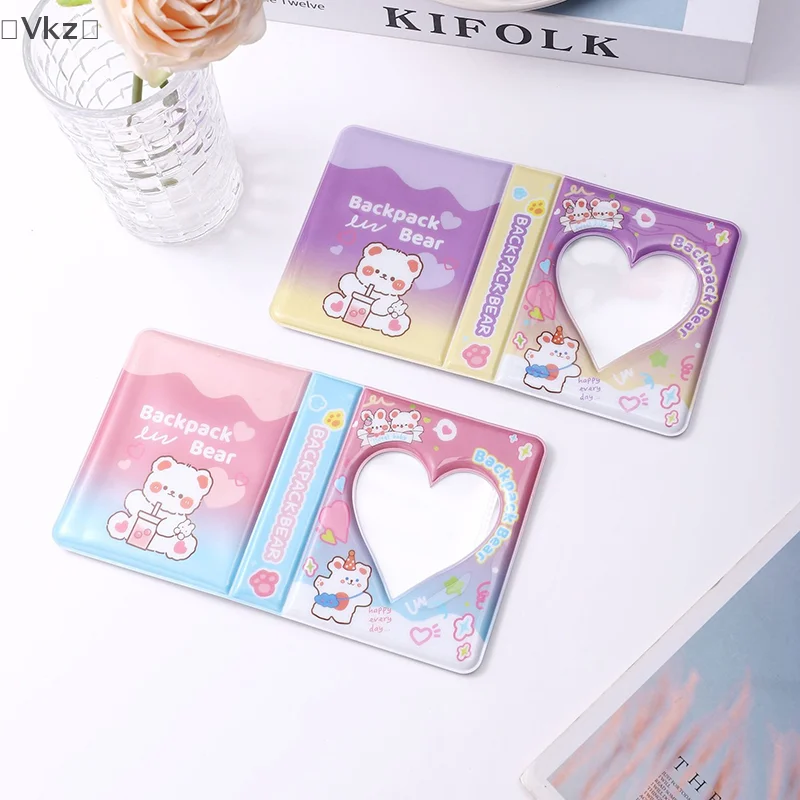 36 Cards Cute Photo Album 3 Inch Love Heart Hollow Picture Storage Case Kpop Card Binder Name Card Book Photocard Holder