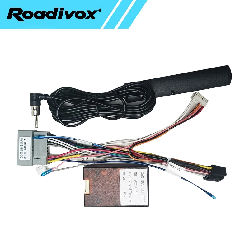 Car Radio Wire Harness Power Adapter Canbus For Chrysler Grand Voyager Jeep Grand Cherokee   16pin Android Cable Connector