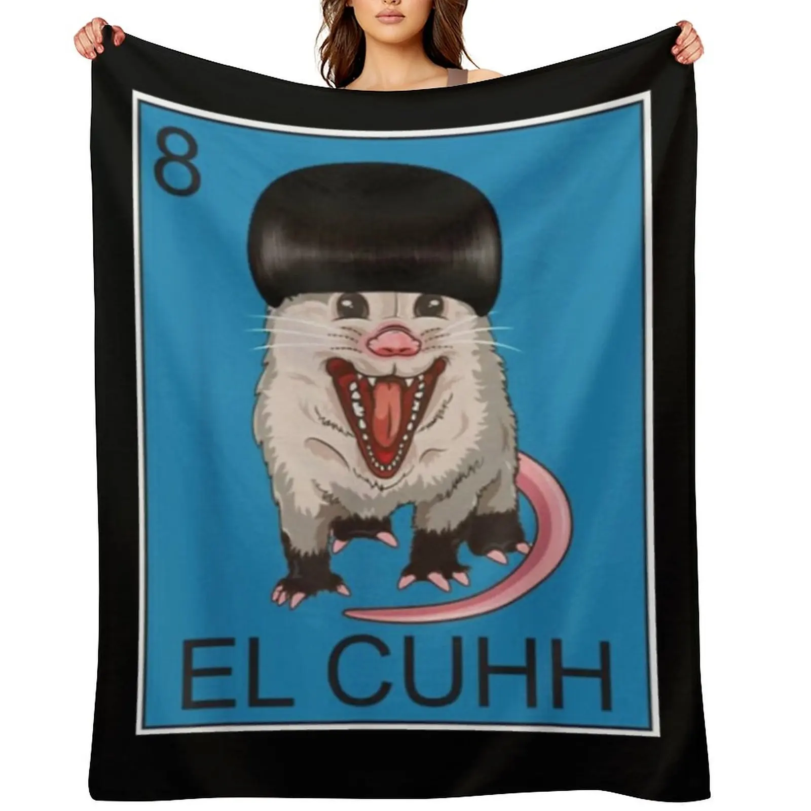 

Opossum El Cuhh Takuache Cuh Throw Blanket Sofa Soft christmas gifts Camping Blankets