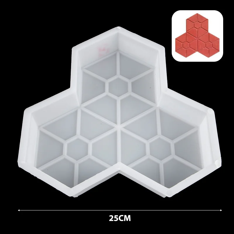 〔R〕DIY Maple Leaf Path Maker Concrete Molds Garden Pavement Road Paving Brick Mould〔Winter2〕