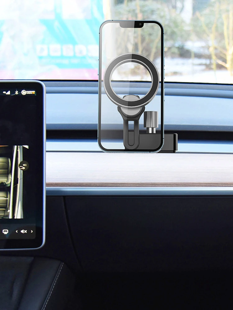 Staffa per telefono Rotazione di 360 gradi Supporto per smartphone Supporto per accesso rapido Accessori auto per Tesla Model 3 Model Y