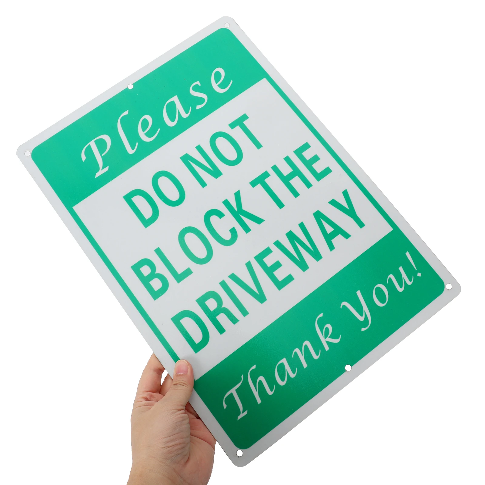 

No Parking Home Warning Driveway Do Not Block Yard Sign Aluminum Alloy Metal Weather Resistant UV Resistant Do Not Park