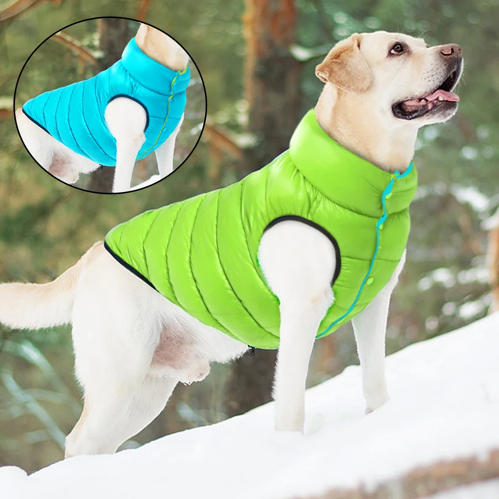 Warm Dog Clothes Vest Waterproof Winter Dogs Jacket Coat 3 Layer Thick Pet Clothing Outfit for Small Medium Large Dogs S-7XL