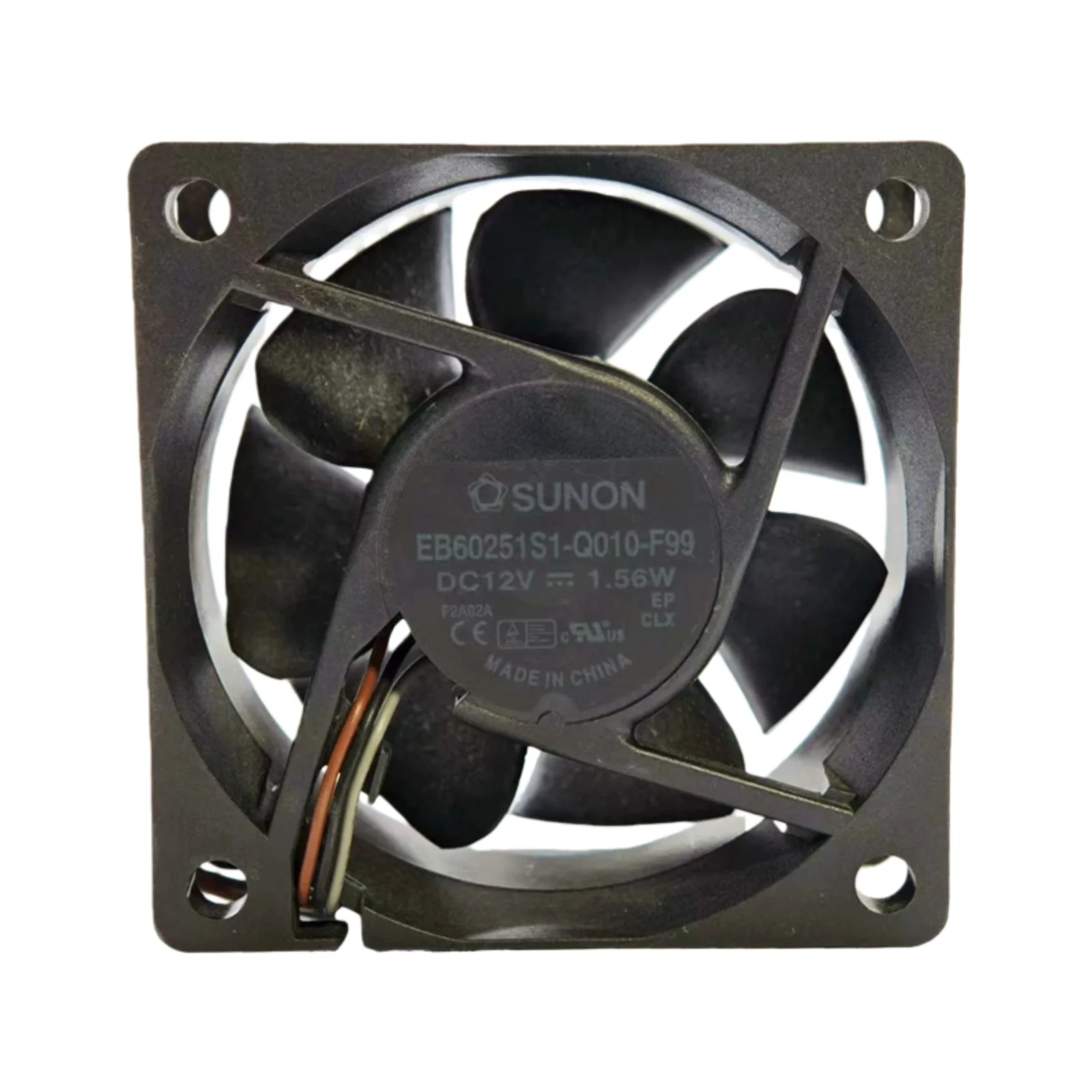 for SUNON EB60251S1-Q010-F99 60x60x25mm DC 12V Quiet Cooling Fan, 4850RPM 27dBA for Projector, AV Equipment, Mini PC, Silent E