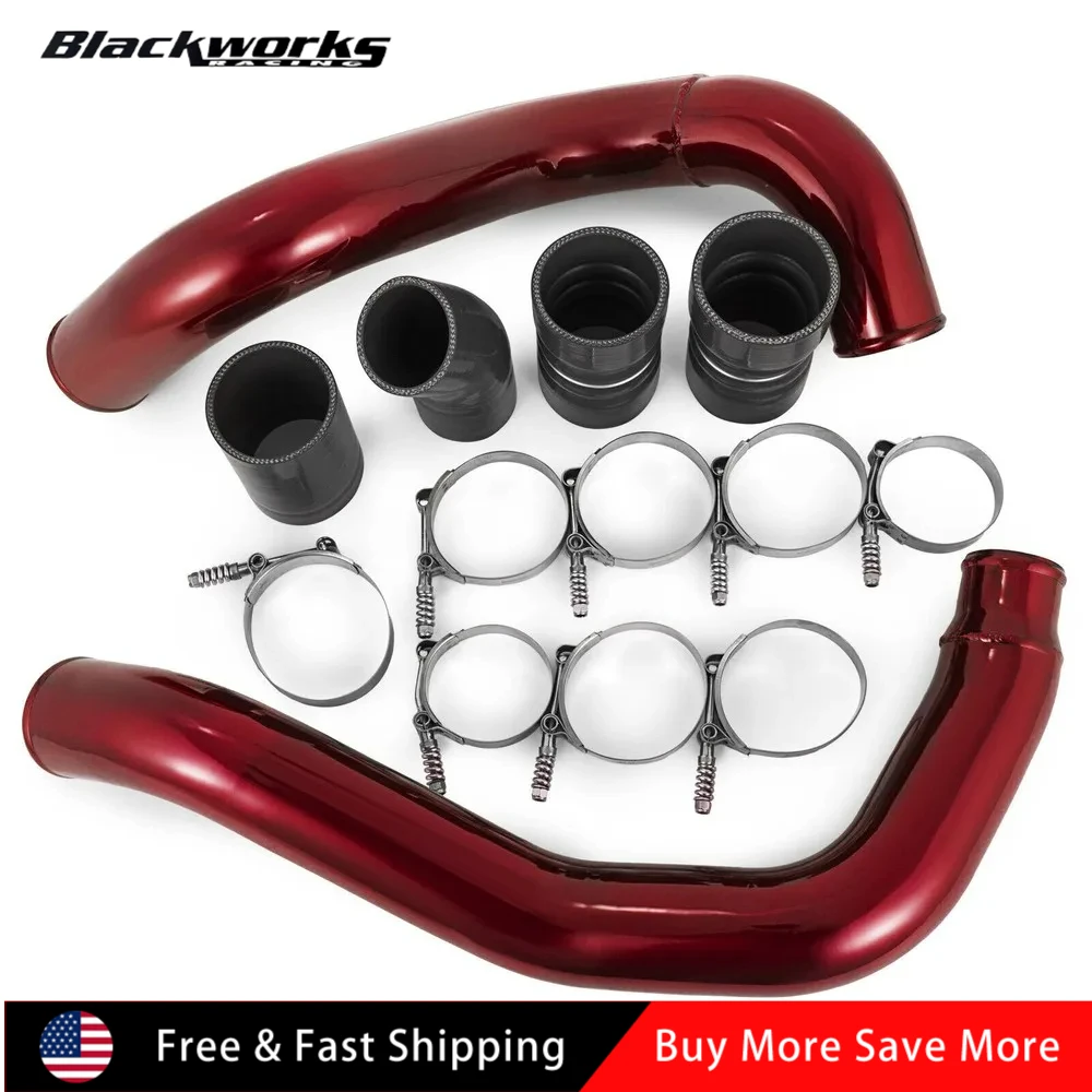 

Turbo Intercooler Pipe & Intake Elbow for 2003-2007 Ford F250 6.0L Powerstroke Red/Black