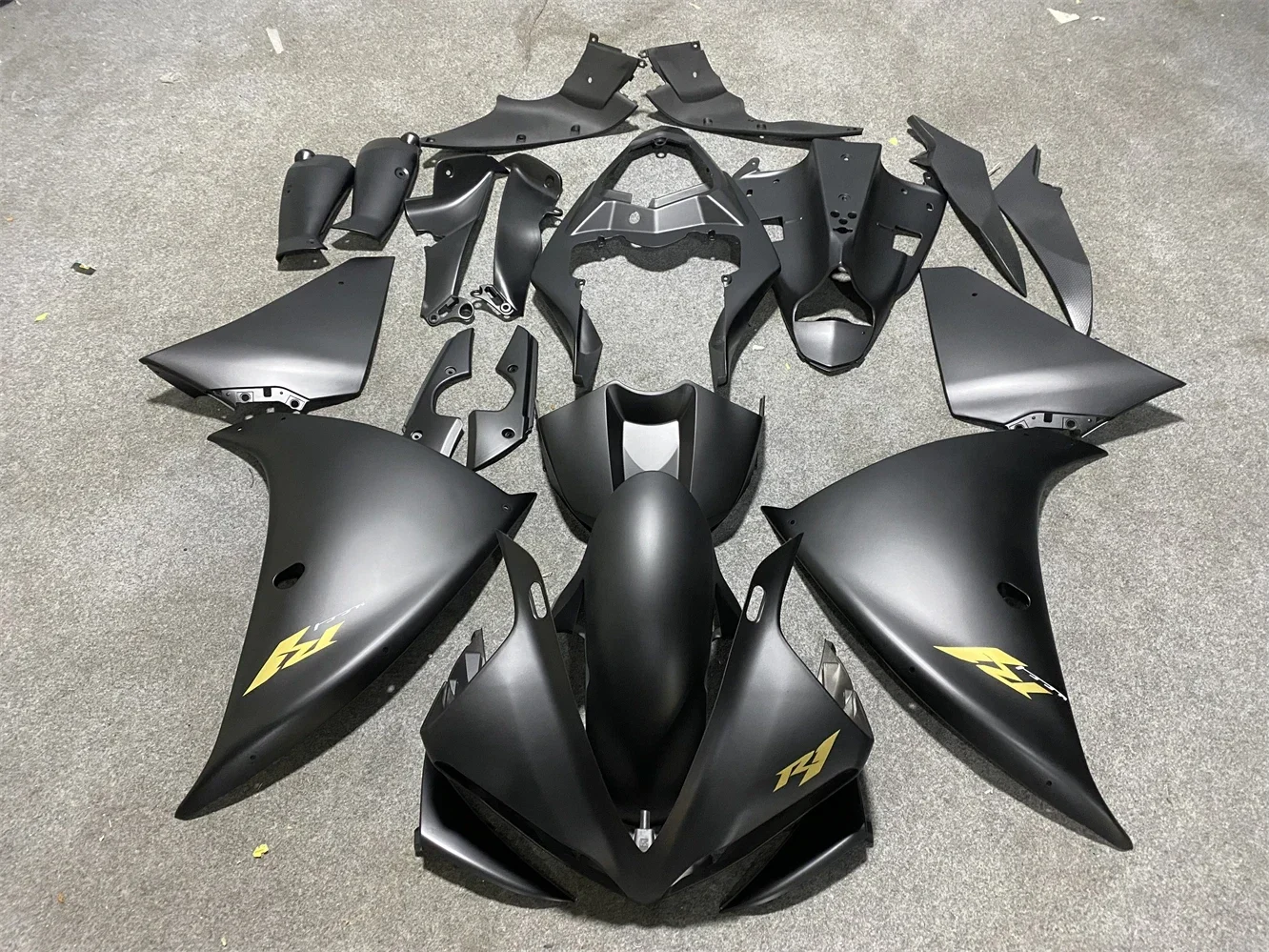 

New ABS Motorcycle Bike Whole Fairings Kit Fit for YAMAHA YZF - R1 2009 2010 2011 2012 2013 2014 Bodywork set Custom Black