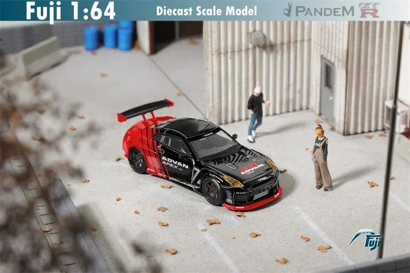 

Fuji 1/64 Rocket Bunny Pandem GTR R35 ADVAN HKS Simulation Alloy Model Cars