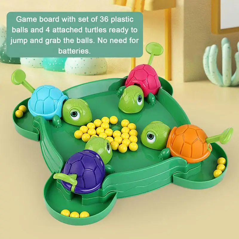 Hungry Turtle Game Turtle Snatching Bean Ball Table Game Parent-child Interactive Educational Toys Party Games Children Birthday