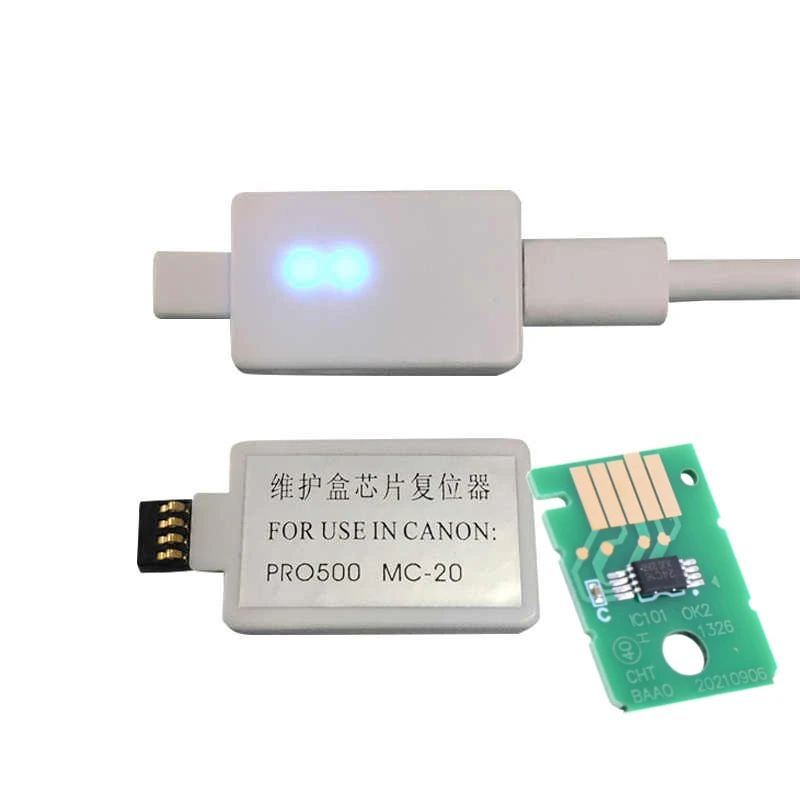 Canon MC20 صيانة صندوق رقاقة إعادة تعيين لطابعة Canon Pro500 Pro1000 mc20 صيانة خرطوشة فك