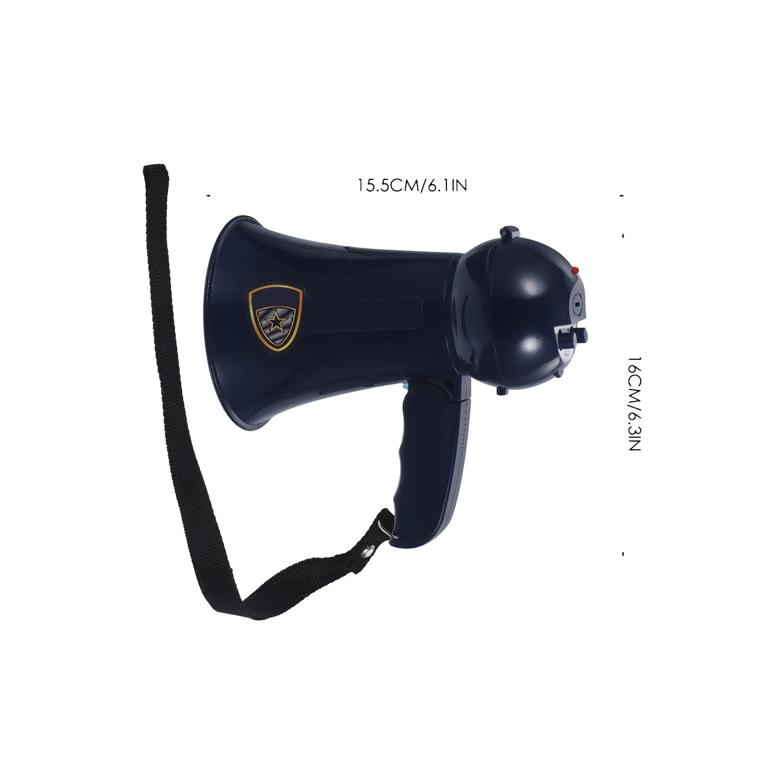 مكبر صوت صغير خفيف الوزن وصوت واضح أداة الطوارئ للأطفال الياقوت الأزرق لا بطاريات مكبر الصوت مضحك