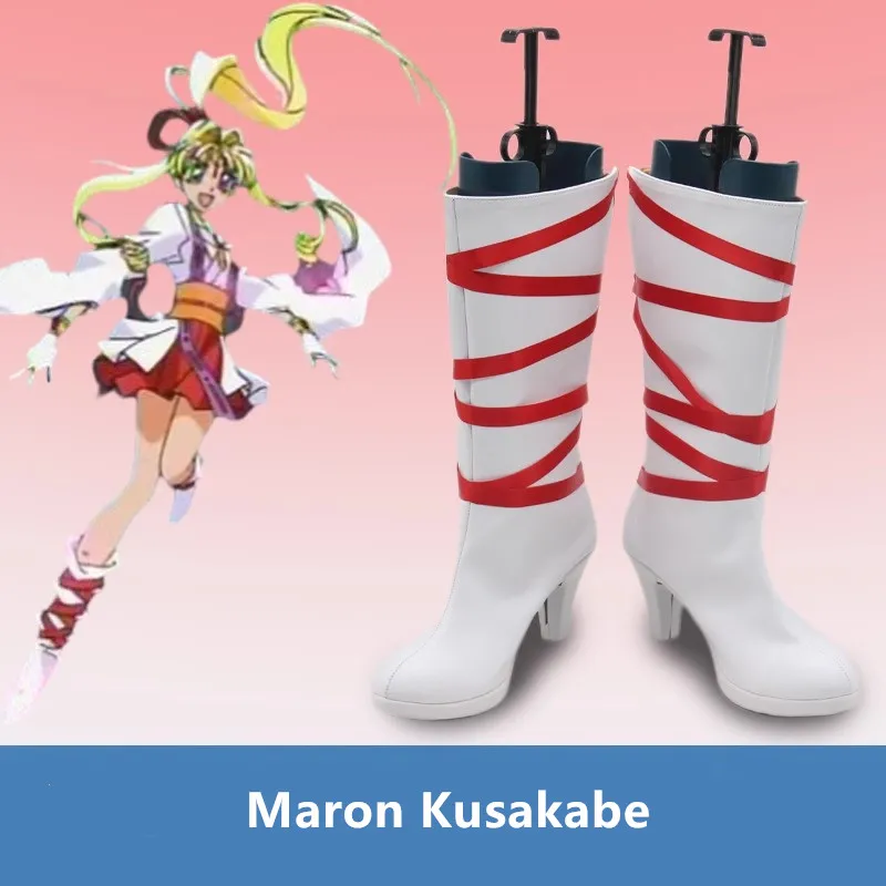 

Аниме Kamikaze Kaitou Jeanne Maron Kusakabe Обувь для косплея Желтые костюмные ботинки Кожаные ботинки ручной работы из искусственной кожи