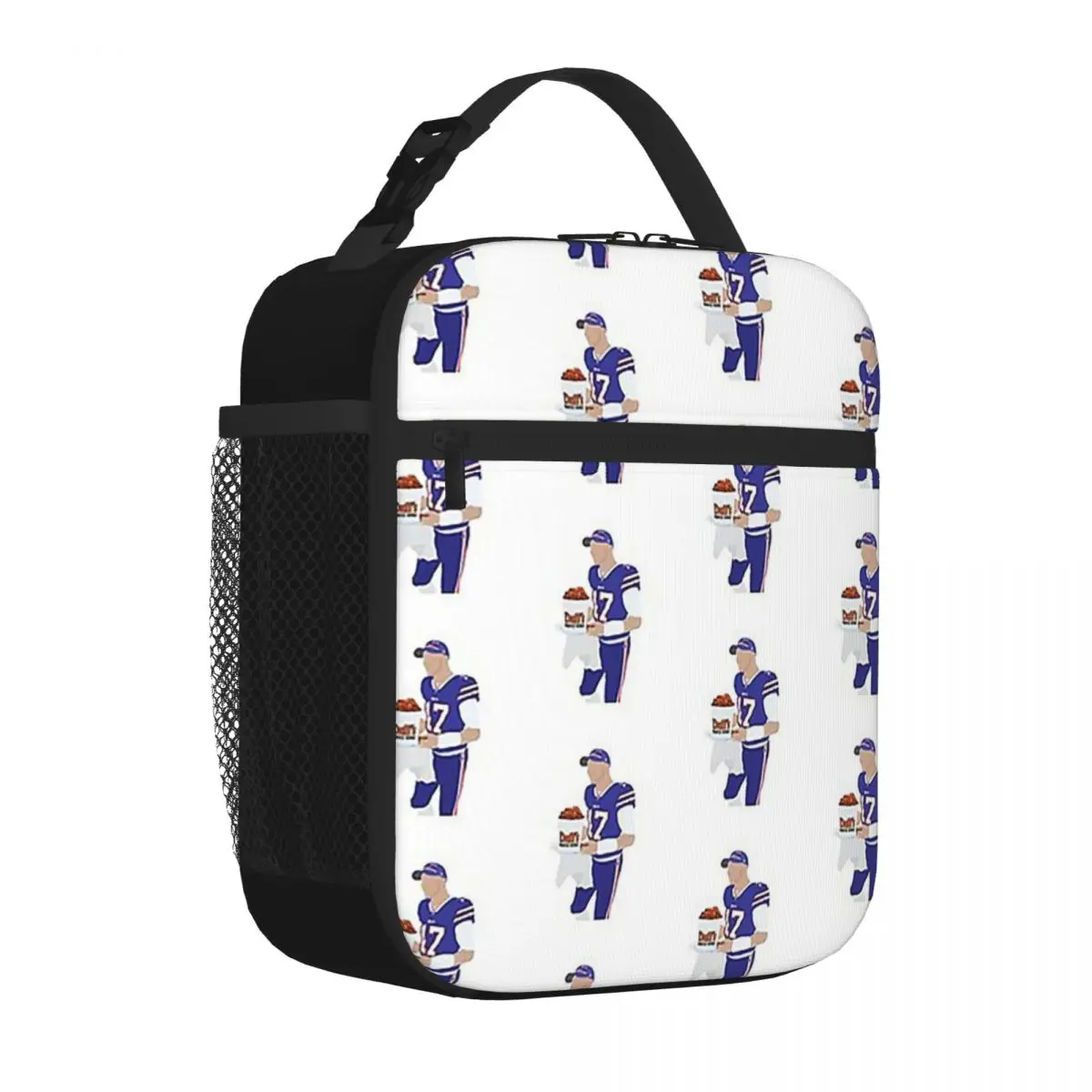 Josh Allen, Buffalo Bills, Duff's Chicken Wings Sticker Lunch Bags Bento Box Lunch Tote Leakproof Picnic Bags Cooler Thermal Bag