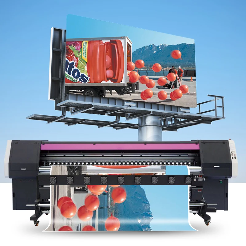 Large format advesting 3.2m konica 512i solvent printing machine outdoor inkjet printer with superior quality and nice price