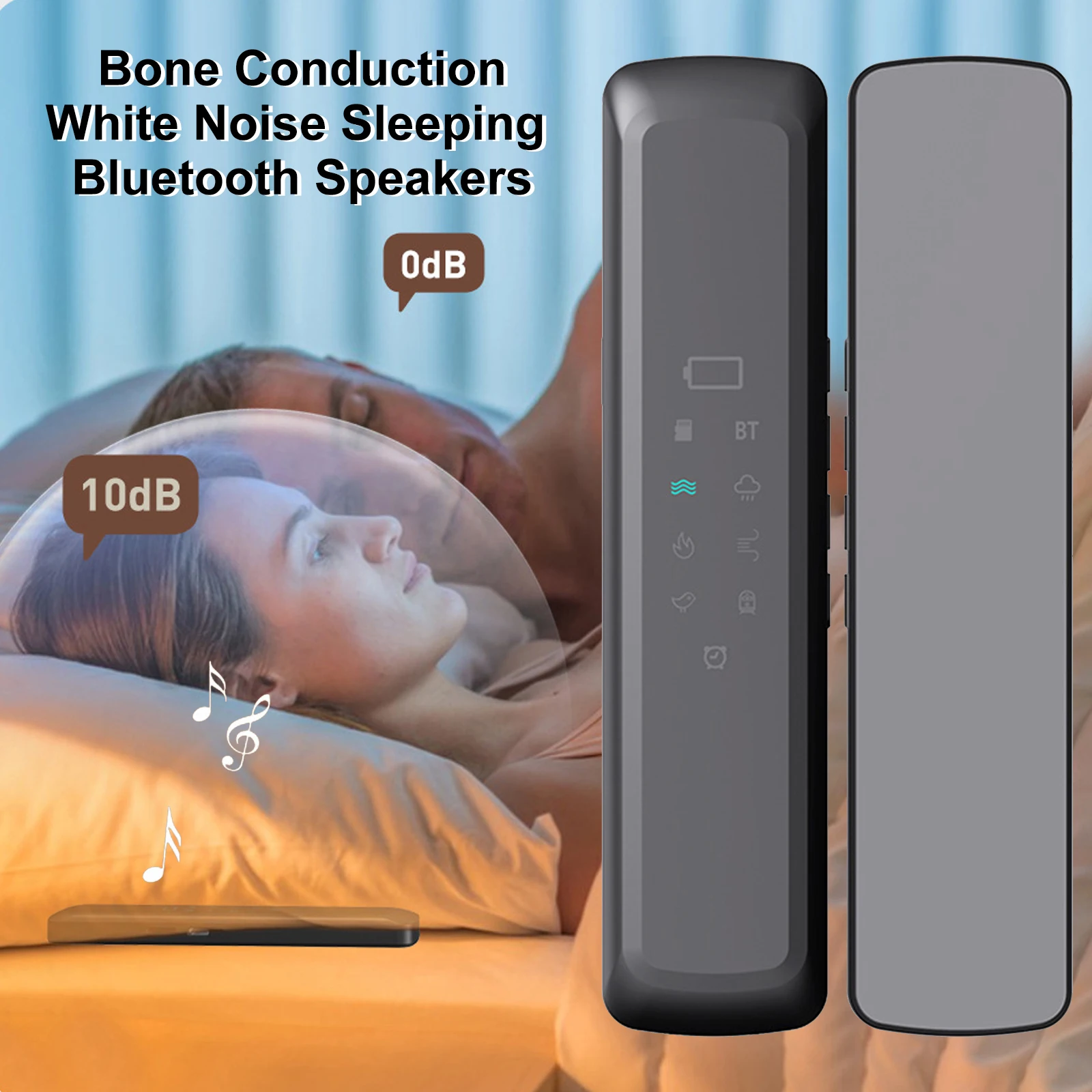 Bone Conduction Pillow Speaker Improve Sleep White Noise Bluetooth Speakers Wireless Soundbar Portable Speakers Sound Box