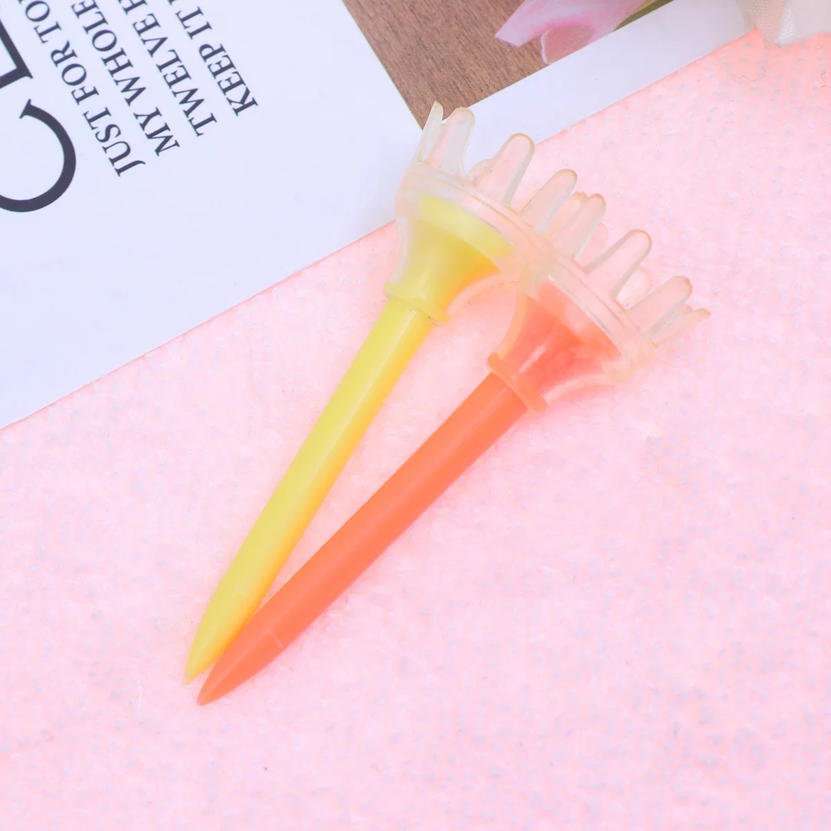 

5Pcs Golf Tees 5.4cm Strong Lightweight Plastic Practice Tee for Indoor Outdoor Training Equipment Accessory Tees