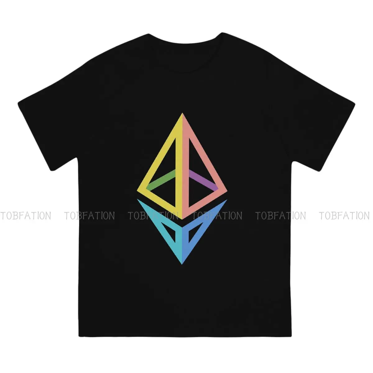 Hipster Polyester TShirts Ethereum Internet Meme Cute Fashion Cyber Money Men Style Streetwear T Shirt Round Neck