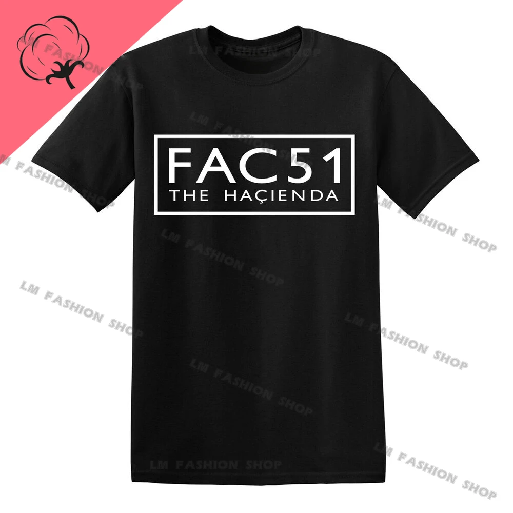 RAVE HACIENDA FACTORY Graphic TShirts Men's Clothing Short Sleeve Tops Cotton Tees Women's Printed T-Shirt