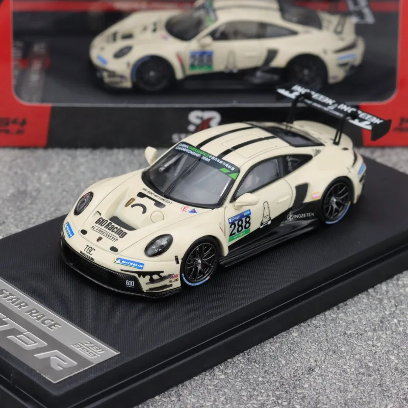 

STAR RACE 1:64 911 GT3 R # Литая под давлением модель автомобиля из сплава 288, игрушка для мальчика, коллекционное украшение для взрослых.