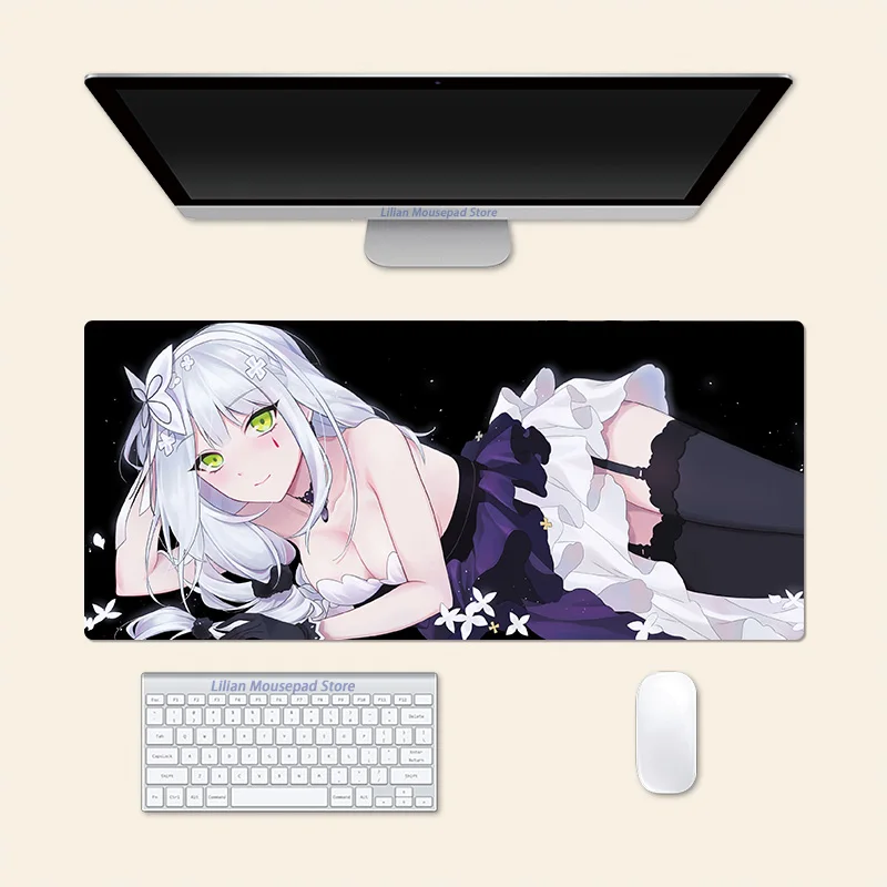 Sexy Hk416 Girls' Frontline Anime Large Mouse Pad Office Mousepad Creative Game Desk Mat Gift