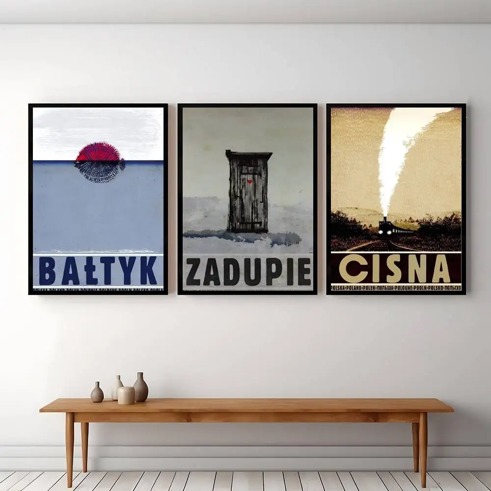 Retro Original Poland Local Poster Posters Decorative Paintings Study Bedroom Bar Background Wall Murals Gifts