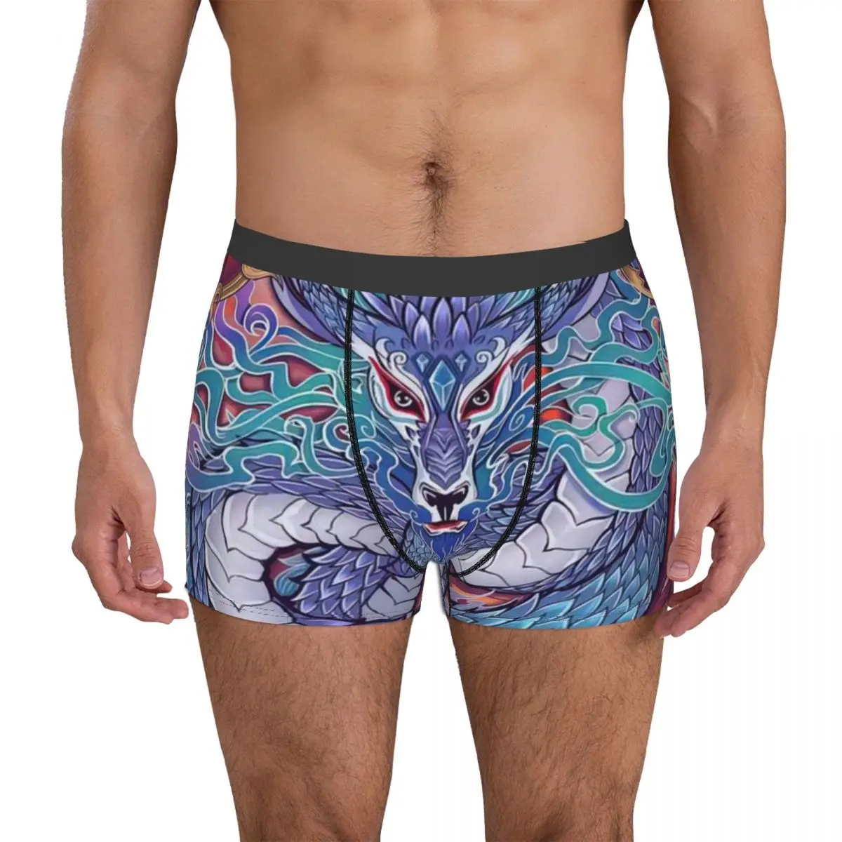 

Dragon Underpants Cotton Panties Men's Underwear Ventilate Shorts