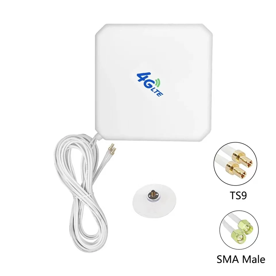 4G LTE Antenna 35dBi High Gain Antenna Mimo SMA TS9 Connector 3G GSM WiFi Signal Booster for Huawei Mobile Hotspot Router Modem