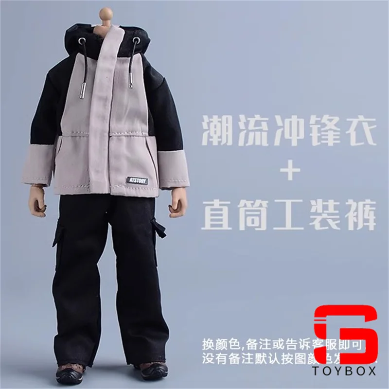 ATStory 1/12 Mannelijke Rits Outdoor Jas Kleding Model Fit 6 ''BJD Notaman Asi 3.0 NWTOYS VTOYS Soldaat Action Figure Body poppen