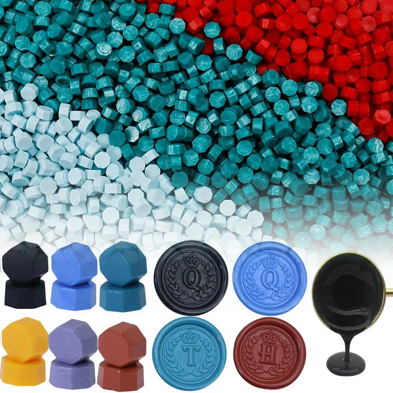 

100pcs Wax Print Beads Wax Stamp Sealing Lacquer for DIY Cards Envelopes Invitations Wine Packages Letter Sealing