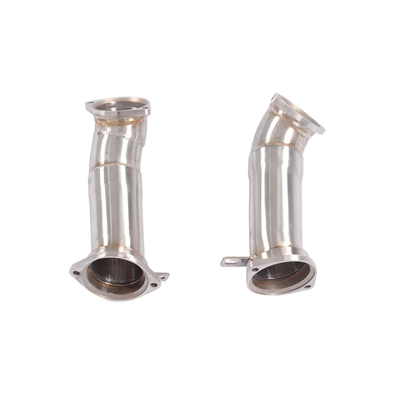 Exhaust Front Pipe Head Section Drawing Process for M5 G90 4.4T  Exhaust Catted Downpipe