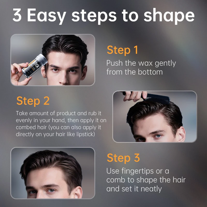 VETES حواف التحكم 75 جرام رجل تصفيف الشمع كسر الشعر عقد الشمع للشعر رجل الشعر الشمع عصا التقاط النمذجة تصفيفة الشعر للجنسين