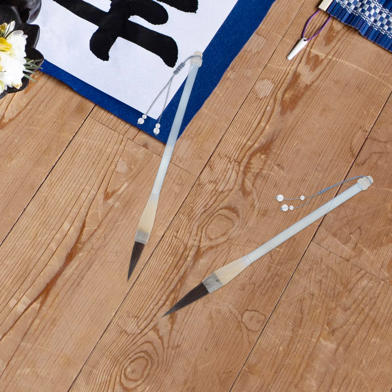 

2 Pcs Watercolor Pen Calligraphy Brush Child Rat Whiskers Chinese Painting Sumi