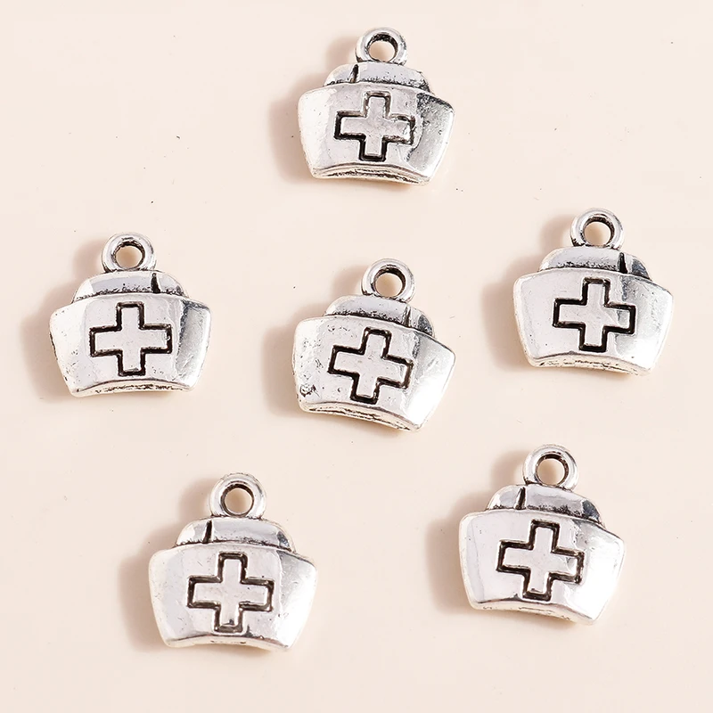 20 Stück 12x13mm Niedliche Mini-Legierungs-Medizinbox-Anhänger für Schmuckherstellung, Halsketten, Ohrringe, Armbänder, Accessoires, DIY-Geschenke – Detail 4