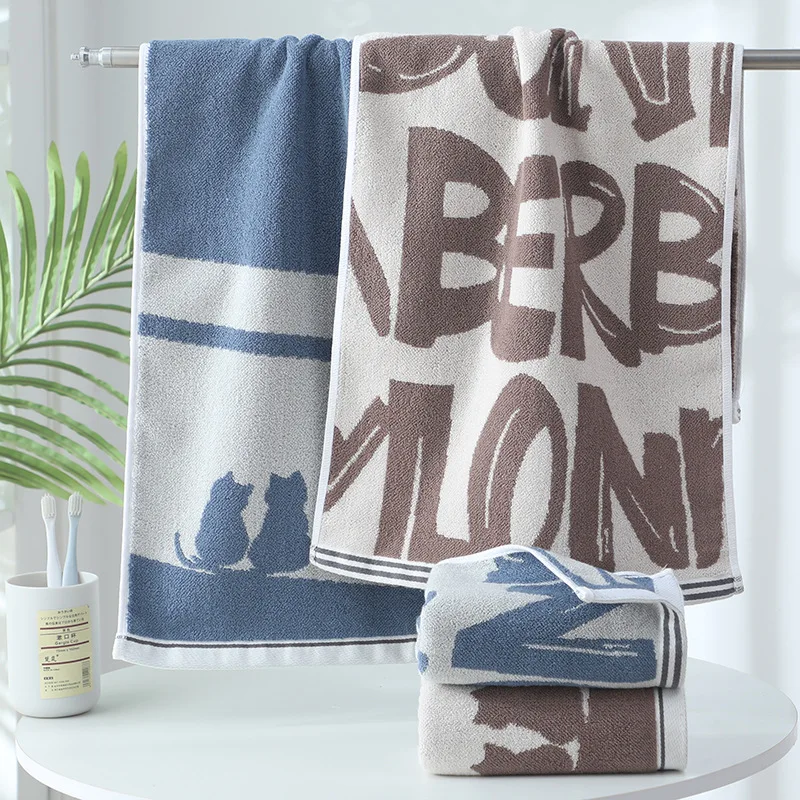 Thick pure cotton towel, soft and absorbent face towel Washcloths For Home Bathroom Boys' towels Girl's towel
