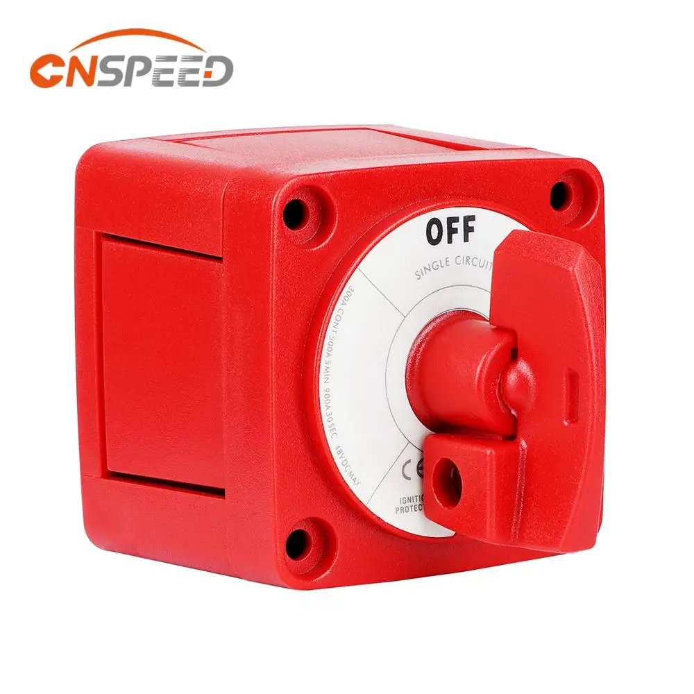 

Single Circuit Switch Waterproof 12-48V 300A RV Car Boat Battery Selector Isolator Disconnect Rotary Switches Camper Accessories