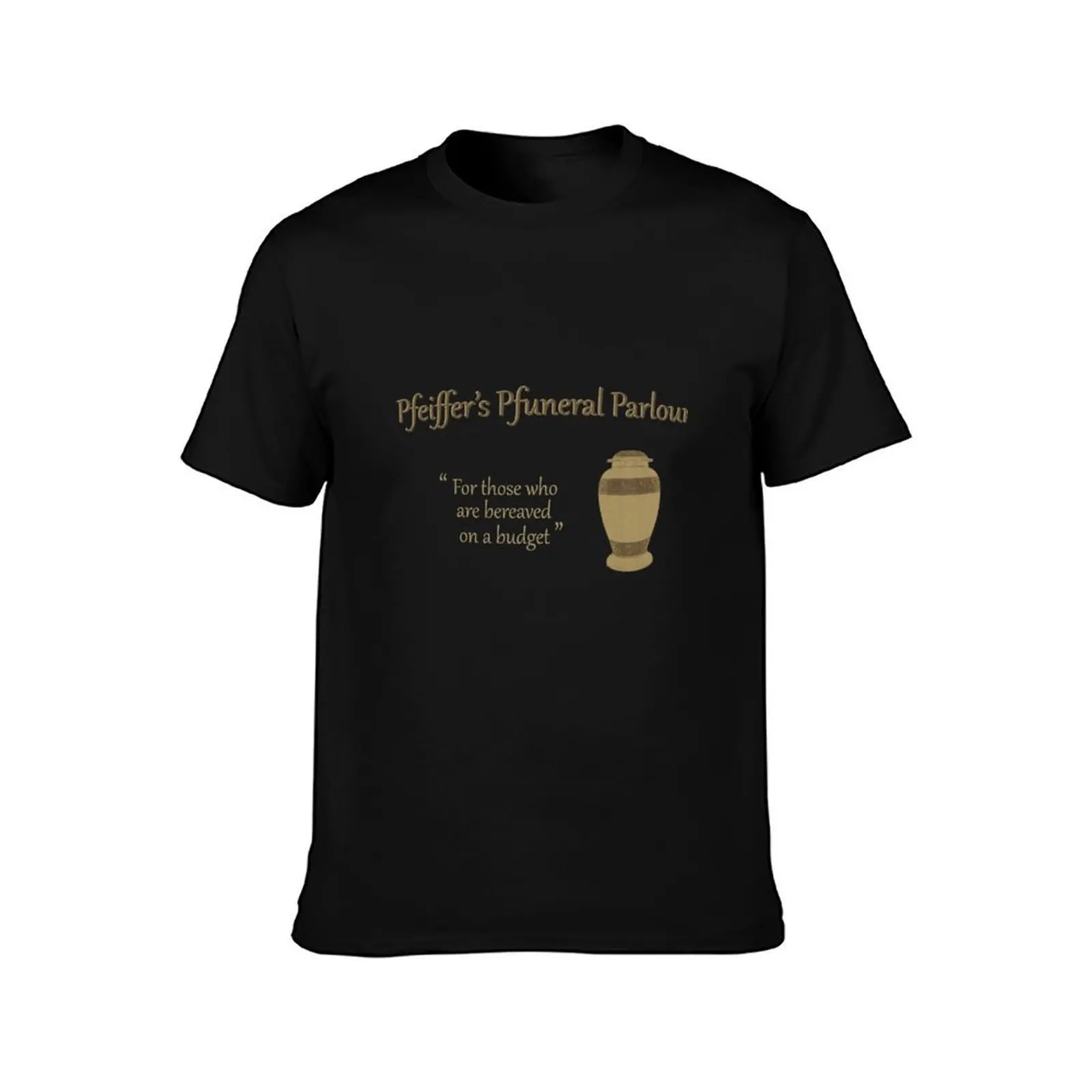 Pfeiffer’s Pfuneral Parlour T-Shirt, Summer Casual Cotton Tee, Oversized Streetwear Tops, Vintage Graphic Print, 100% Cotton