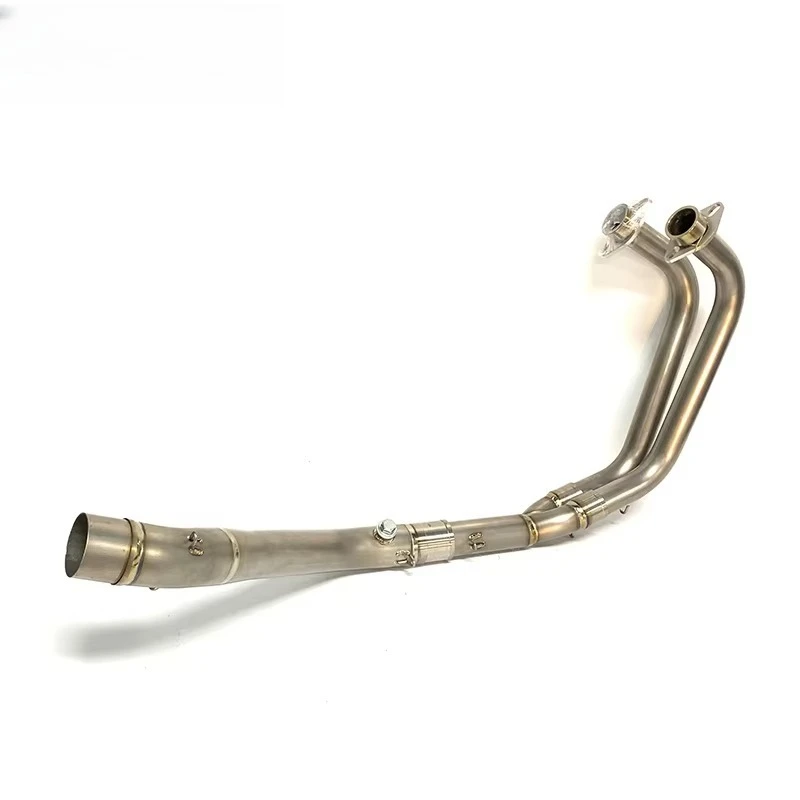 Titanium Alloy Exhaust Pipe for R3/MT03/R25 Motorcycle Burned Blue Exhaust Front Pipe High Quality Motor Exhaust Header