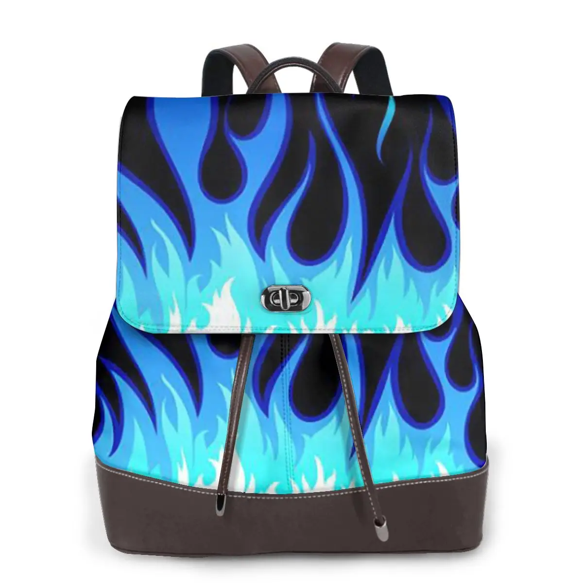 Big Fire Flames Burning Flame Bookbag School Student Bags Hiking Travel Daypack for Women Fashion Derma Backpack