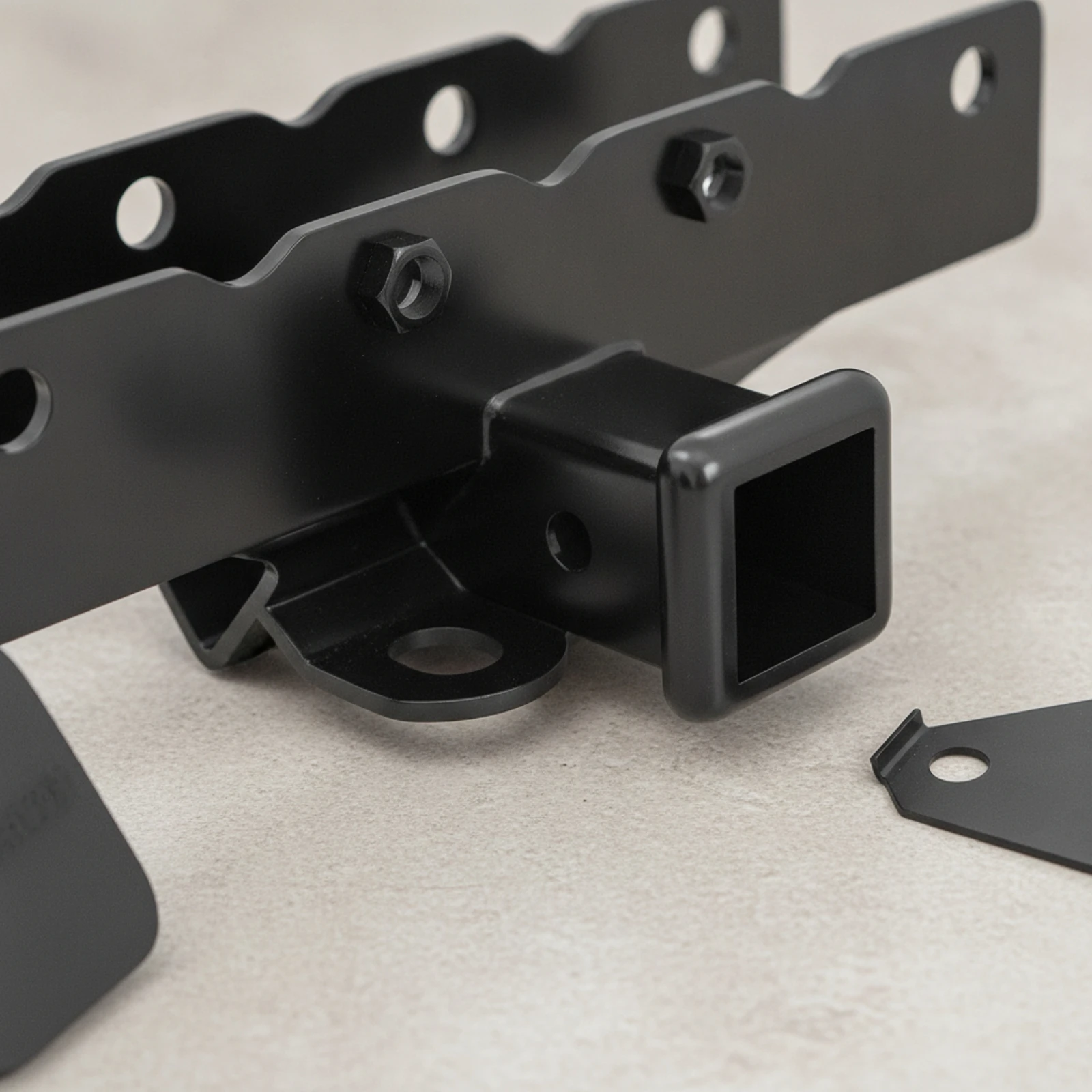 

2-Inch Hitch Receiver Adapter Steel Tow Hitch Adapter Hardware Rugged Slimline for off-Roaders, Towing