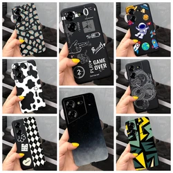 For Tecno Pova 5 LH7n Case Phone Cover Ultra Thin Soft TPU Silicone Coque Shell For Tecno Pova5 With Stylish Cartoon Printed Bag