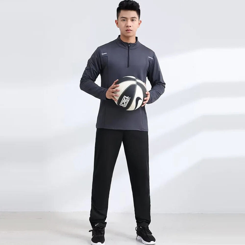 

Soccer Uniform Tracksuit for Men 2 Piece Long Sleeve Football Training Jersey 2023 Autumn Winter Badminton Table Tennis Suits