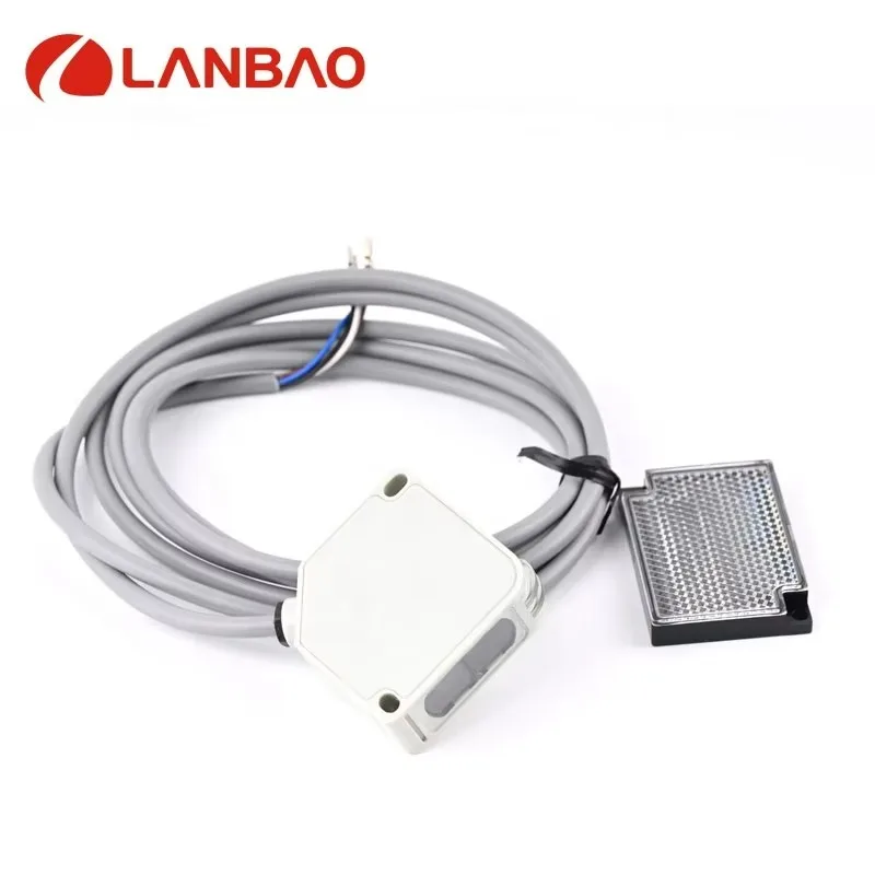 PTE-PM Series Big Square 5m Optical Proximity Sensor with Red Light NPN+PNP Polarized Reflection