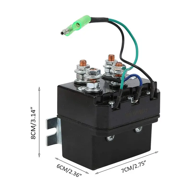 #33R Winch Solenoid, Winch Solenoid 12V for 1500‑5000Lb Winches ATV UTV,estin,(Metal)